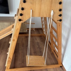 木製 子供用 ジャングルジムの画像