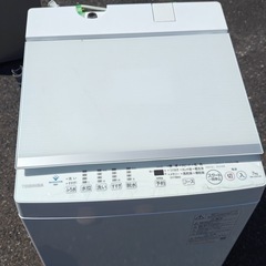 北九州市内配送無料　保証付き　2022年製 全自動洗濯機 ZABOON（ザブーン） ピュアホワイト AW-7DH1-W [洗濯7.0kg /簡易乾燥(送風機能) /上開き]の画像