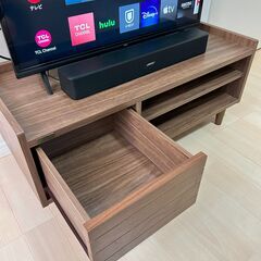 テレビボード　テレビ台　ニトリ　ブラウン　木製　幅90の画像