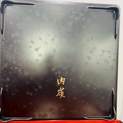 【❗️✨店舗様向け✨❗️】漆器トレー ✨まとめ売り11枚✨朱×黒🌟山水画＆銘あり❗️の画像