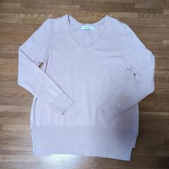 ARROWS　グリーンレーベル　USED　薄ピンク　コットンセーターの画像
