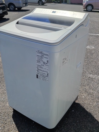 北九州市内配送無料　保証付き パナソニックNA-FA80H7-W 全自動洗濯機 FAシリーズ ホワイト [洗濯8.0kg /乾燥機能無
