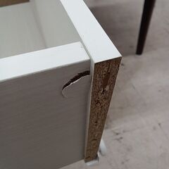 リユースのサカイ栃木店★ジモティ割あり★ NITORI レンジ台 アイボリー W58.5×D36×H92 クリーニング済み TC10044の画像