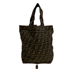 フェンディ FENDI ハンドバッグ ズッカ 折り畳み トートバッグ エコバッグ ブラウンの画像