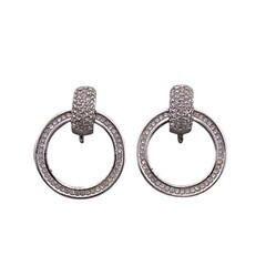 クリスチャンディオール Christian Dior イヤリング フープ シルバーの画像