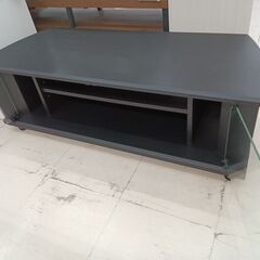 リユースのサカイ栃木店★ジモティ割あり★ ハヤミ工産㈱ TV台 ブラック W100×D39×H32 クリーニング済み TC10045の画像