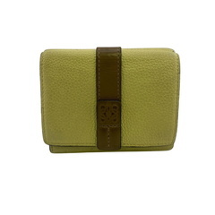 ロエベ LOEWE 三つ折り財布 バーティカルウォレット イエローの画像