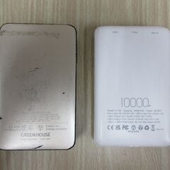 ( M-718 )モバイルバッテリー ２個まとめて セット 6400mAh 10000mAh PSEマーク認証 中古 動作確認済みの画像