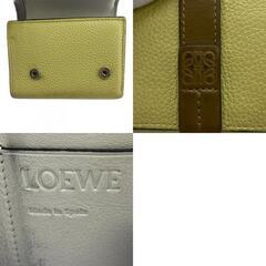 ロエベ LOEWE 三つ折り財布 バーティカルウォレット イエローの画像