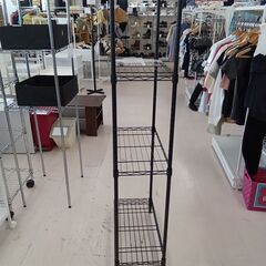 リユースのサカイ栃木店★ジモティ割あり★  メタルラック ブラック W59×D29×H152 クリーニング済み TC10047の画像