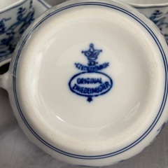 BLUE Danube カップ&ソーサー&シュガーポットの画像
