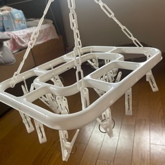 ハンガー12本+洗濯バサミハンガーセットの画像