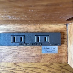 G2902 KOSUGA コスガ　マルチデスク　ブックスタンド付き　コンセント付き　テーブル　作業机　デスクの画像