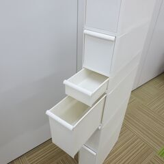 譲渡者仮決定／相談中のためお返事を控えております。（豊中市・伊丹市 市民限定）７段引出し隙間収納（豊中市伊丹市クリーンランド・リユース品）管理番号250802の画像