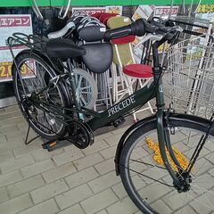 ★リユースのサカイつくば店★TK6028  軽快自転車 26インチ オリーブ クリーニング済み 【リユースのサカイつくば店】の画像