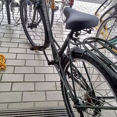 ★リユースのサカイつくば店★TK6028  軽快自転車 26インチ オリーブ クリーニング済み 【リユースのサカイつくば店】の画像