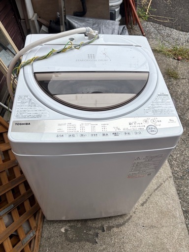 値引き不可　TOSHIBA洗濯機 2018年制　6キロ　リサイクルショップの半額 TOSHIBA 洗濯機6.0kg (Redさん) 東戸塚の生活家電《洗濯機》の