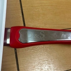 D&S スクエアグリルパン ホワイト・レッド　26cm 新品未使用の画像