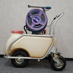 整備済！タンクキャリー動噴機 噴射機 丸山 BIG-M ホンダ GX25 エンジン 農薬 除草 農機具 【r699】の画像