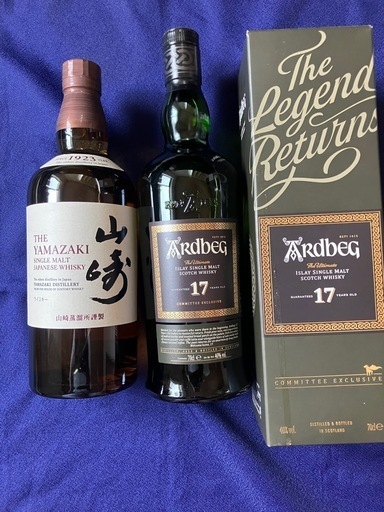 アードベック 17年 抽選当選品【当日発送可能】 アードベック17年、山崎NV (ビスケット) 東あずまのウイスキーの