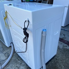 ２０２２年製　全自動洗濯機　アイリスオーヤマ　５．０ｋｇ　ホワイト　部屋干しモード　ＩＡＷ－Ｔ５０４の画像