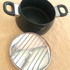鉄製 揚げ物鍋 天ぷら鍋 蓋つきの画像