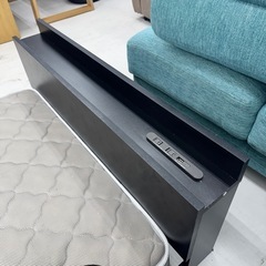 【超美品‼️】ビックスリー ロータイプ シングルベッド ローベッド コンセント&USBポート付き ブラック♪の画像