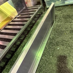 【リユース☆エコちょっぷ】厨房　三角吊り棚　ステンレスの画像