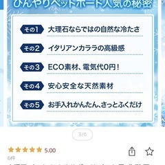 ペット用大理石マット
の画像