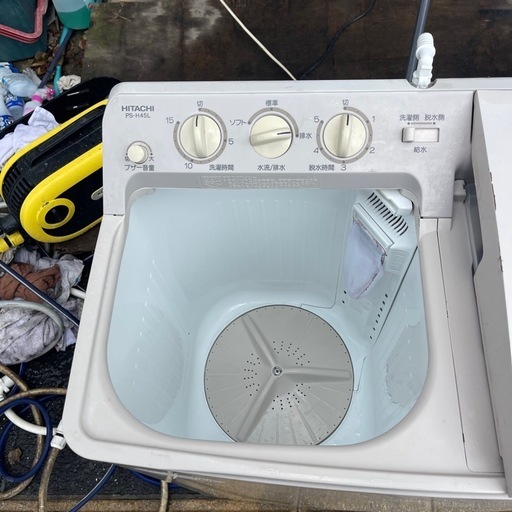 日立 2層式洗濯機 2021年製 PS－H45Ⅼ 一か月保証付き 【リサイクル