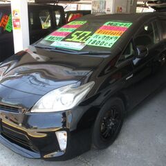 Ｈ２４　プリウス　グレードＳ　車検２年付き　純正ナビ　TV・DVD・CD・ETC　Bluetooth　バックカメラの画像