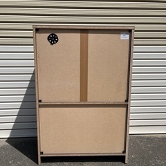 中古 レンジボード キッチンボード ブラウンの画像