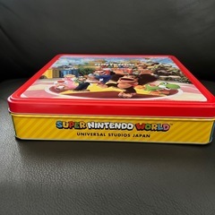 スーパーニンテンドーワールド　お菓子缶　の画像