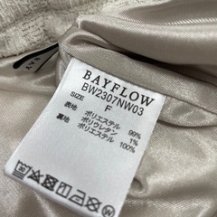 BAYFLOW☆ベイフロー☆ボトムス☆パンツ☆白の画像