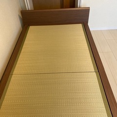 ニトリいぐさタタミ床板ベッド「シデン」の画像