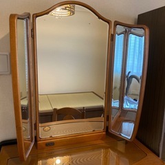 アンティークドレッサー鏡台セットの画像
