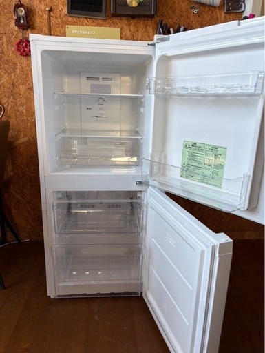 H0103 ニトリ Nsimple 2022年 121L 2ドア冷蔵庫