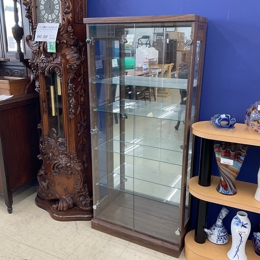 コレクションボード 木製フレーム ガラス棚