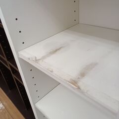 ★リユースのサカイつくば店★TK6035  本棚 ホワイト H180×D30×W118 クリーニング済みの画像