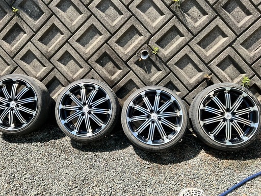 19インチ タイヤ ホイール 4本 8J テクノピア カシーナ V1 深リム 19インチ タイヤ ホイール 4本 8J テクノピア カシーナ V1 深リム 19