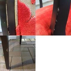 AD CORE アームチェア ネオクラシコ ラウンジチェア ドレッサーチェア レッド 椅子 エーディコア 札幌市 新道東店の画像