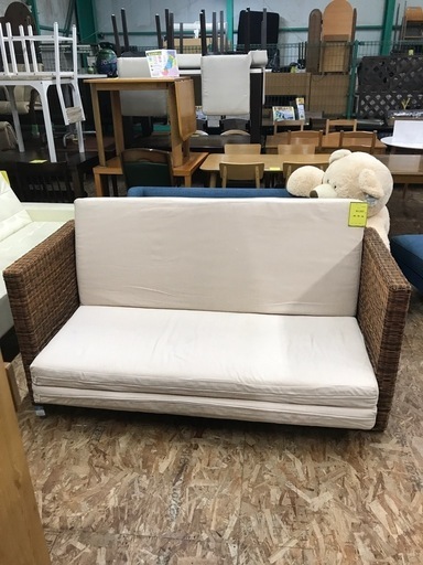 ジャングルジャングル貝塚店 2人掛けソファ 2人用ソファ ブルー 貝塚市