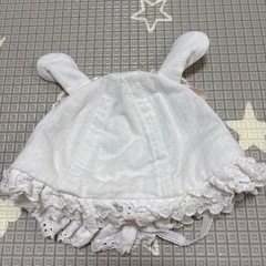 いちご　うさ耳　帽子　44cm 首ゴムありの画像