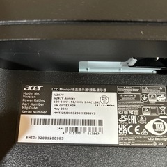 【ジャンク】Acer 23.8インチ PCモニター V247YAbmixvの画像
