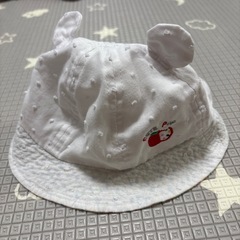 44cm 綿100% 帽子　可　首ゴム有の画像