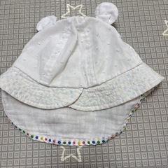 44cm 綿100% 帽子　可　首ゴム有の画像