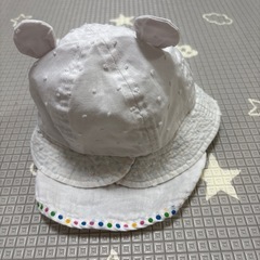 44cm 綿100% 帽子　可　首ゴム有の画像