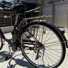 panasonicシャイニィーシルバービビSX電動アシスト自転車26インチの画像
