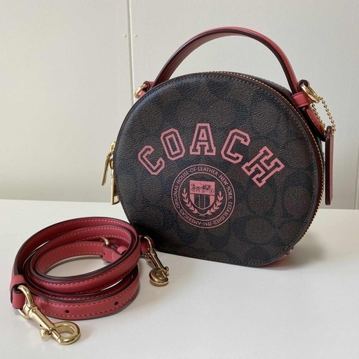 コーチ ショルダーバッグ キャンティーン 2way シグネチャー PVC