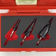 工具 工具消耗品 ドリル ウイニングボアー KURO-3S ブラック 未使用品(S) ケース付 ケースに汚れあり ステップドリル 先端3本セットの画像